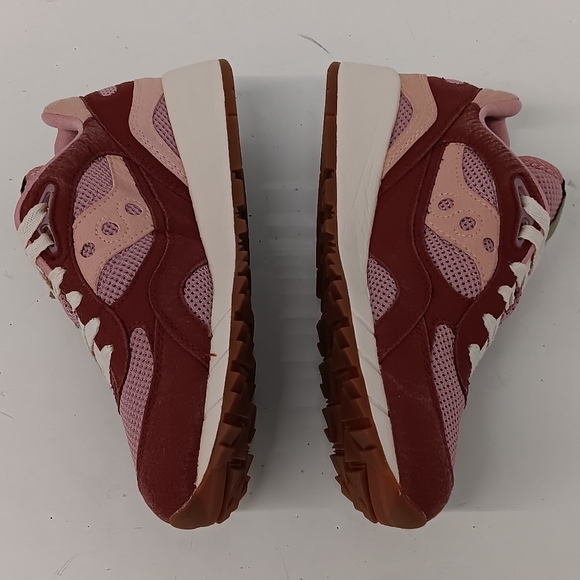 Saucony Men's Shadow 6000 Mushroom Low Top Sneakers - Burgundy - Picture 6 of 14